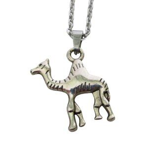 New Camel Pendant Necklace With 18" Stainless Chain Animal Unisex Jewelry Gift